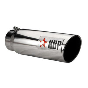 RBP 5" to 6" X 18"L Stainless Steel Tip, Laser Cut Logo W/red Star