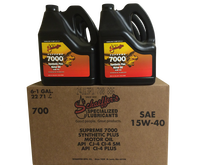 Schaeffer 700 7000 Supreme Synthetic Plus Diesel 15W-40 Oil (6x1 Gallon Case)